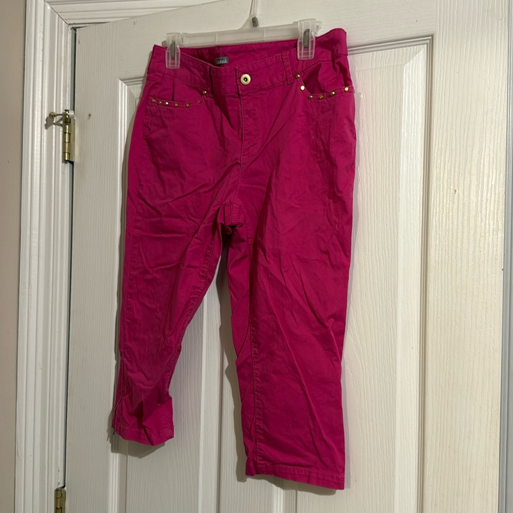 Pink capri pants